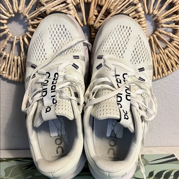 On Running White Sneakers with Black Details - Picture 5 of 12